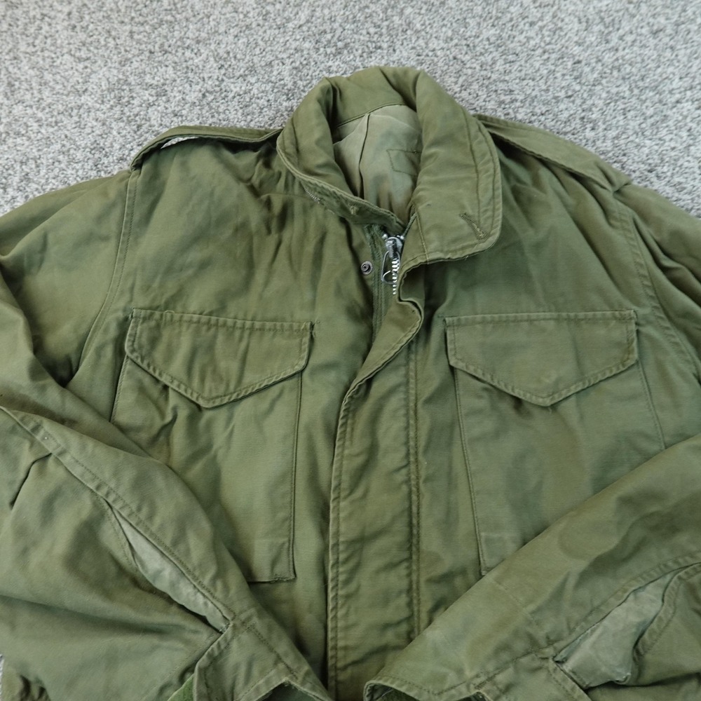 VTG Military Jacket Mens S Green‎ OG 107 M65 Field Coat Army Outdoor Vietnam Top